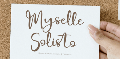 CF Myselle Solisto Font Poster 1