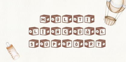 Square Baby Font Poster 9