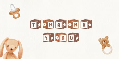 Square Baby Font Poster 10