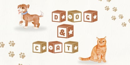 Square Baby Font Poster 3