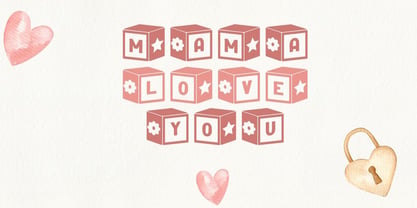 Square Baby Font Poster 6