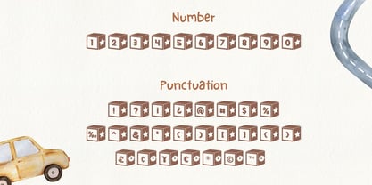 Square Baby Font Poster 8