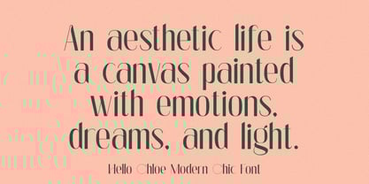 Hello Chloe Font Poster 13