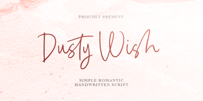 Dusty Wish Font Poster 1