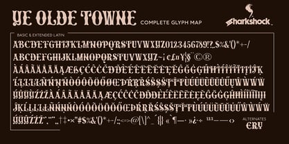 Ye Olde Towne Font Poster 2