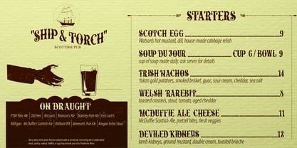 Ye Olde Towne Font Poster 7