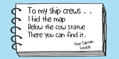 Author Notes Font Poster 3