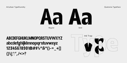 Quetonia Font Poster 4