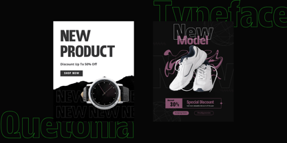 Quetonia Font Poster 6