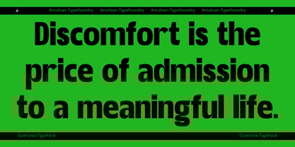 Quetonia Font Poster 5