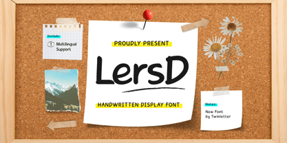 Lers D Font Poster 1