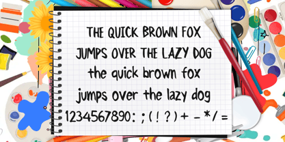 Marking Brush Font Poster 4