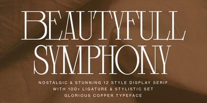 Glorious Copper Font Poster 2