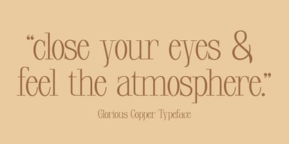 Glorious Copper Font Poster 3