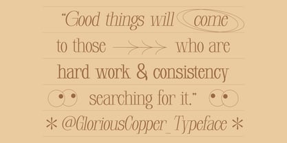 Glorious Copper Font Poster 4