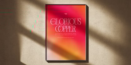Glorious Copper Font Poster 6