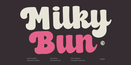 Milky Bun Font Poster 1