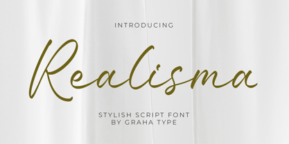 Realisma Font Poster 1