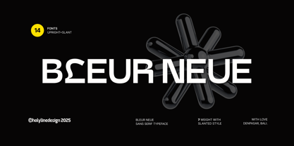 Bleur Neue Font Poster 1