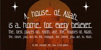 Al Burdah Font Poster 3