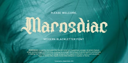 Marosdiac Font Poster 1