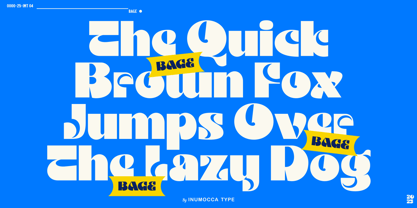 Bage Font Poster 9