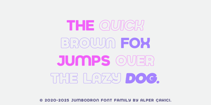 Jumbodron Font Poster 4