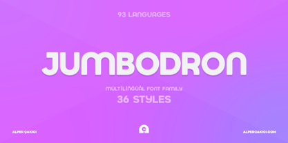 Jumbodron Font Poster 1