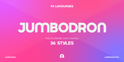 Jumbodron Font Poster 9