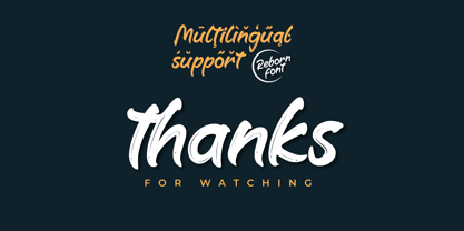 Render Brush Font Poster 9