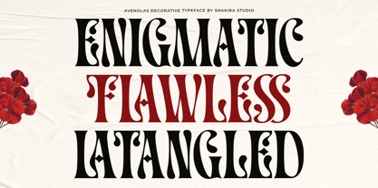 Avenolas Font Poster 2