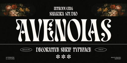 Avenolas Font Poster 1