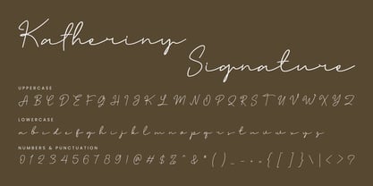 Katheriny Signature Font Poster 2