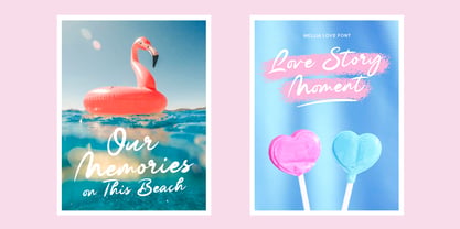 Mellia Love Font Poster 2