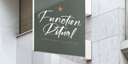 Flusteria Routine Font Poster 7