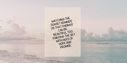 Pine Words Font Poster 5