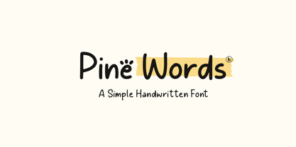 Pine Words Font Poster 1