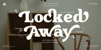 Locked Away Font Poster 1
