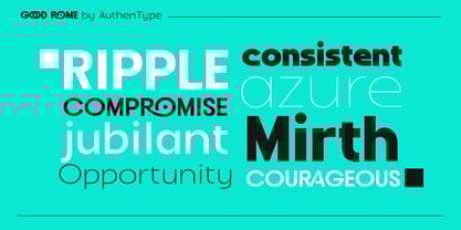 Good Rome Font Poster 2