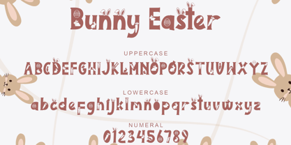 Bunny Holiday Font Poster 5