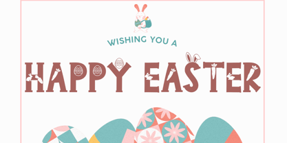 Bunny Holiday Font Poster 2