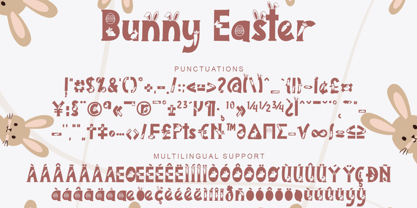 Bunny Holiday Font Poster 6