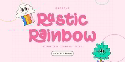 Rustic Rainbow Family Font Poster 1