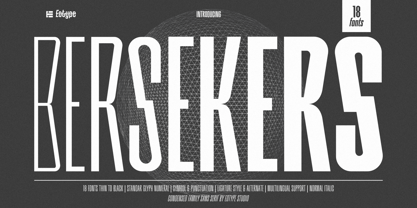 Bersekers Font Poster 1
