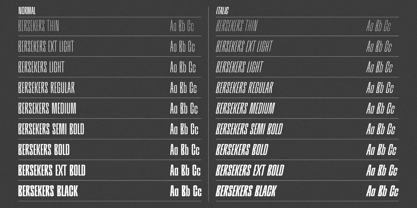 Bersekers Font Poster 2