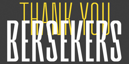 Bersekers Font Poster 13