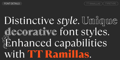 TT Ramillas Font Poster 3