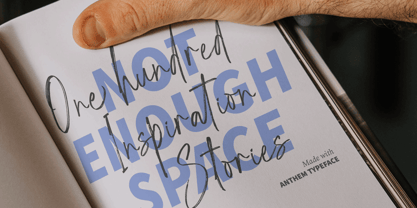 Anthem Brush Font Poster 2
