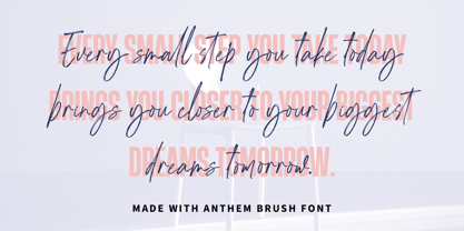 Anthem Brush Font Poster 6