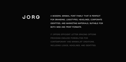 Jorg Nova Font Poster 4